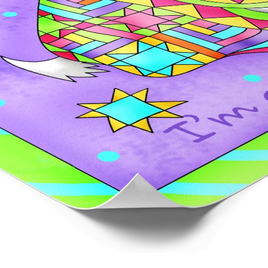 Quilt Lover Dog Poster (Ecke)