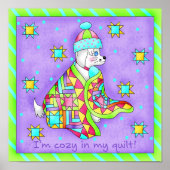Quilt Lover Dog Poster (Vorne)