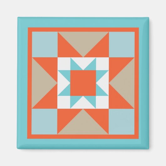 Quilt Magnet - Martha Washington Star (Vorne)