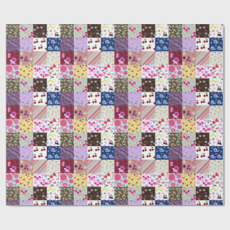 Quilt meiner Muster klein Geschenkpapier