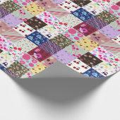 Quilt meiner Muster klein Geschenkpapier (Ecke)