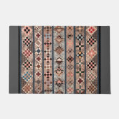 Quilt mit geometrischen Formen Fußmatte (Vorderseite)