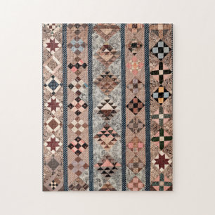 Quilt mit geometrischen Formen Puzzle