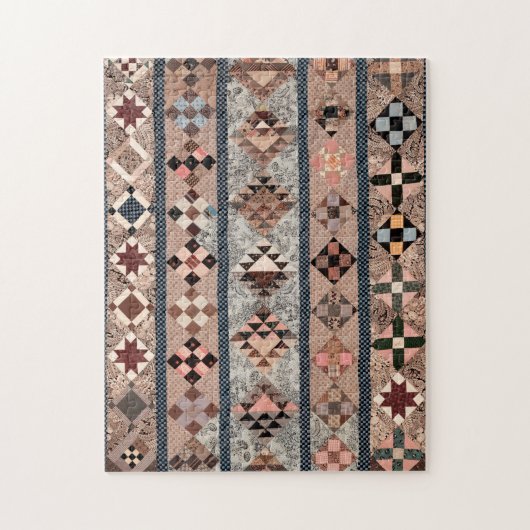 Quilt mit geometrischen Formen Puzzle (Vertikal)