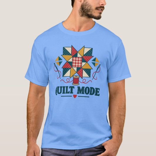 Quilt-Modus-Patchwork-Quilter-T-Shirt T-Shirt (Vorderseite)