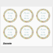 QUILT MOSAIC 3" Runde Mattekleber Runder Aufkleber (Blatt)