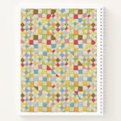 QUILT MOSAIC 8.5x11 Spiral-Notebook Notizblock (Rückseite)