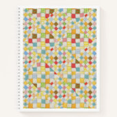 QUILT MOSAIC 8.5x11 Spiral-Notebook Notizblock (Vorderseite)