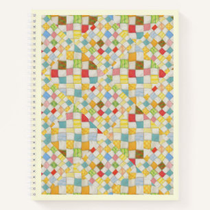QUILT MOSAIC 8,5x11 Spiralblock / Creme Notizblock