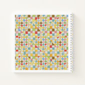 QUILT MOSAIC 8.5x8.5 SpiralNotebook Notizblock (Rückseite)