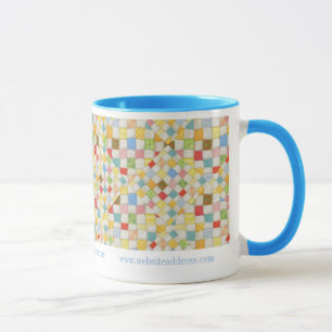 QUILT MOSAIC Business ID Blaue Kombi-Tasse Tasse