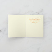 QUILT MOSAIC Danke Note Card / Creme (Innenseite)