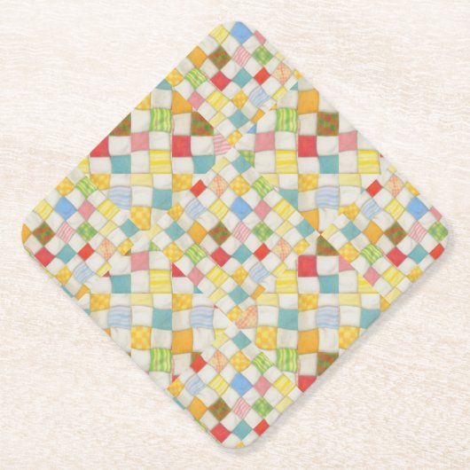 QUILT MOSAIC Diamond Paper Untersetzer (Vorderseite)
