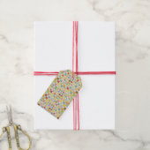 QUILT MOSAIC-Geschenketiketten / weiß Geschenkanhänger (Mit Garn)