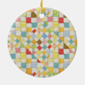 QUILT MOSAIC Keramik Circle Ornament (Hinten)