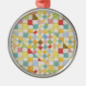 QUILT MOSAIC Premium Runde Ornamente (Vorne)