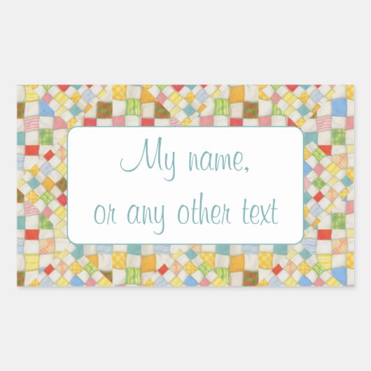 QUILT MOSAIC Rectangle Matt Stickers (Vorderseite)