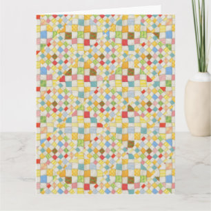 QUILT-MOSAIK Große Geburtstagskarte Karte