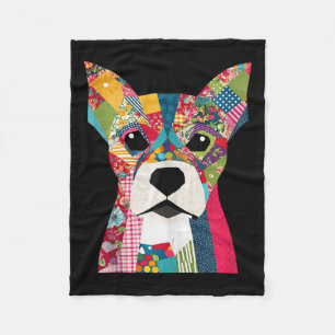 Quilt-Muster-Hund zum Beenden von Lover Quilter Se Fleecedecke