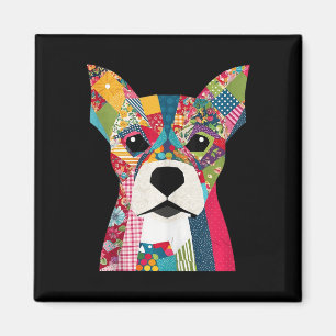 Quilt-Muster-Hund zum Beenden von Lover Quilter Se Magnet