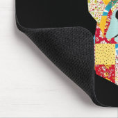Quilt-Muster-Hund zum Beenden von Lover Quilter Se Mousepad (Ecke)