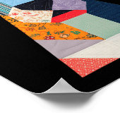 Quilt-Muster-Hund zum Beenden von Lover Quilter Se Poster (Ecke)