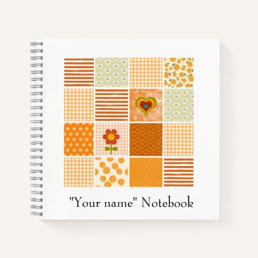 Quilt-Muster Notizblock (Vorderseite)