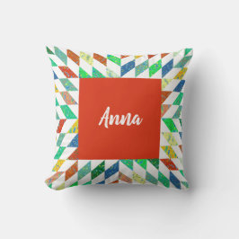 Quilt-Muster Personalisiert-Throw-Pillow Kissen