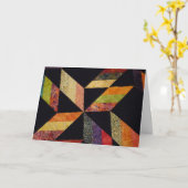 Quilt on Folded Card Karte (Gelbe Blume)