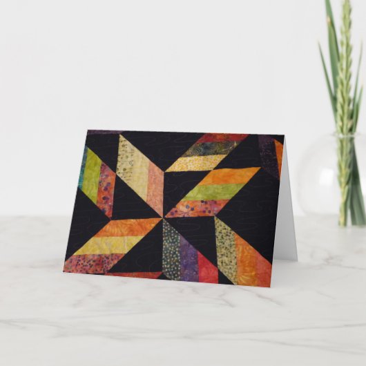 Quilt on Folded Card Karte (Vorderseite)