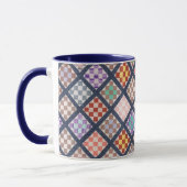 Quilt Pattern Art Cup Tasse (Links)