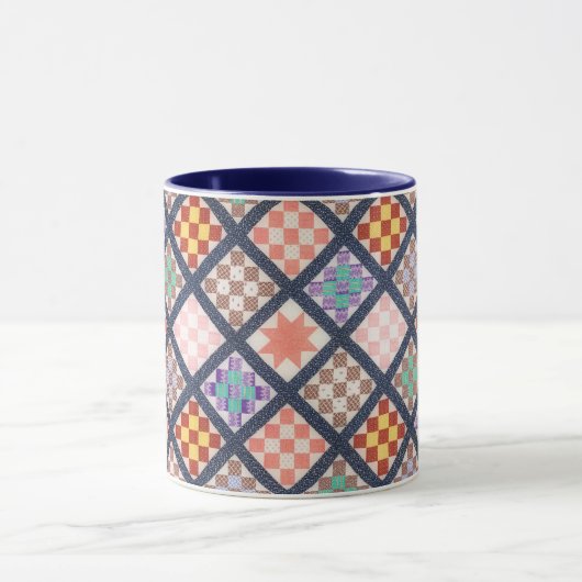 Quilt Pattern Art Cup Tasse (Zentrum)