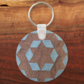 Quilt Pattern - Castle Quilt Block Schlüsselanhänger (Vorderseite)