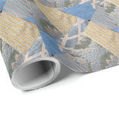 Quilt Pattern Fabrik Geschenkpapier (Rolleneckpunkt)