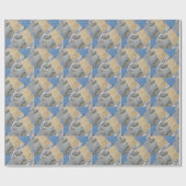 Quilt Pattern Fabrik Geschenkpapier (Flach)