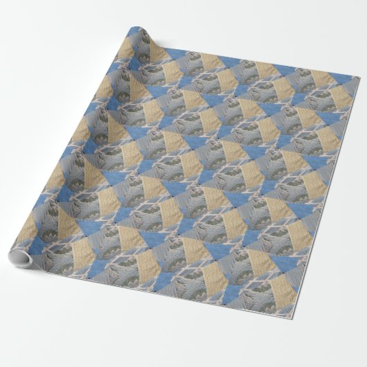 Quilt Pattern Fabrik Geschenkpapier (Ungerollt)