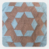 Quilt Pattern - Schloss Quadratischer Aufkleber (Vorderseite)