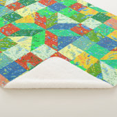 Quilt Pattern Sherpa Blanket Sherpadecke (3/4)