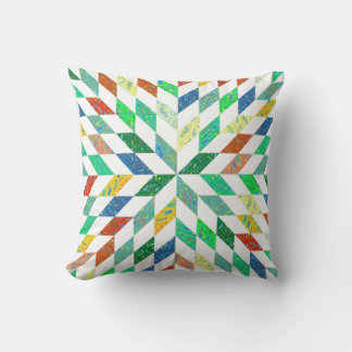 Quilt Pattern Throw Pillow Kissen