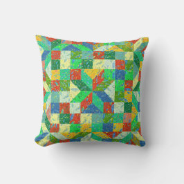 Quilt Pattern Throw Pillow Kissen