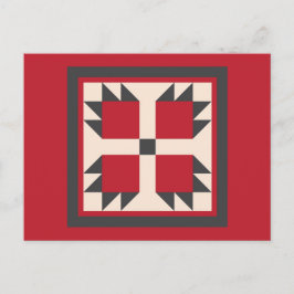 Quilt Postcard - Bearcat Block Postkarte