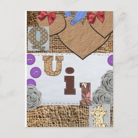 Quilt Postkarte (Vorderseite)