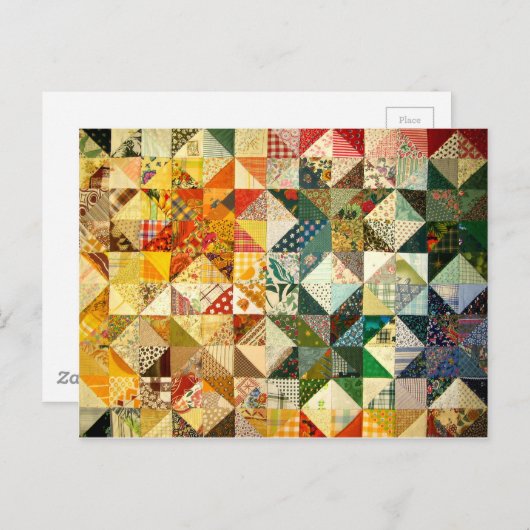 Quilt Postkarte (Vorne/Hinten)