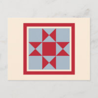 Quilt Postkarten - Der Ohio Star