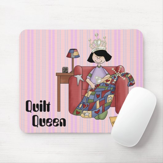 Quilt Queen #2Mouse Pad Mousepad (Mit Mouse)