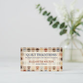 Quilt / Quilterin Visitenkarte (Stehend Vorderseite)