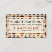 Quilt / Quilterin Visitenkarte (Vorderseite)