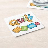 Quilt Rechteckiger Pappuntersetzer (angewinkelt)