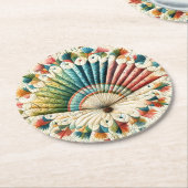 Quilt Runder Pappuntersetzer (Angewinkelt)