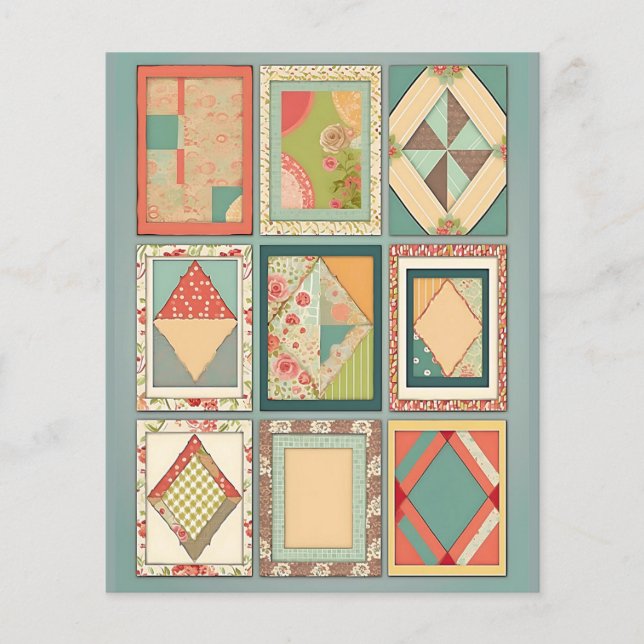 Quilt Scrapbook Decoupage Paper (Vorderseite)